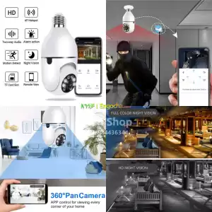 Rotating Wi-Fi Bulb Security Camera Price in Ethiopia