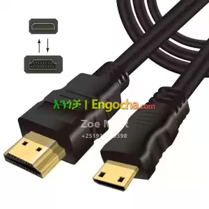 1.8m HDMI to Mini HDMI Cable High-Speed Price in Ethiopia