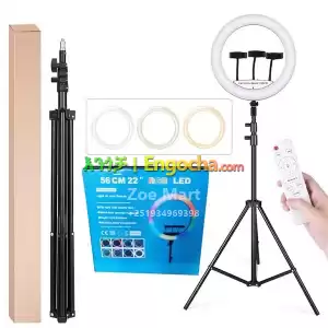 22 RGB Ring Light LJJ45 Remote Control, 3 Phone Holders, Long Stand in Ethiopia
