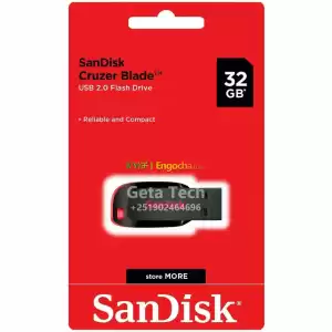 32GB SanDisk Cruzer Blade Flash Memory Drive Price in Ethiopia