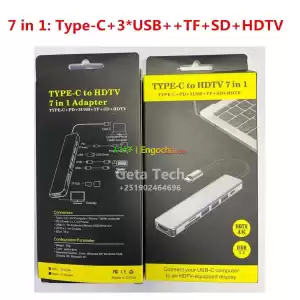 8in1 Type C USB Hub USB Type-c hub in Ethiopia
