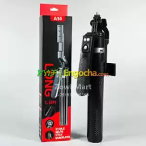 A14 Long Selfie Stick Quadrupod – 1.8M Stability & Style in Ethiopia