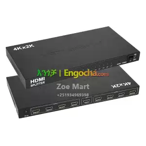 HDTV 4K 1x8 HDMI Splitter Ultra HD 8-Port HDMI Signal Distributor in Ethiopia
