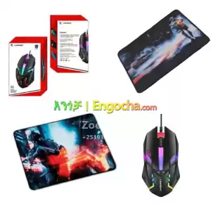Linmony S2leds Gaming Mouse & Mouse Pad Combo Price in Ethiopia