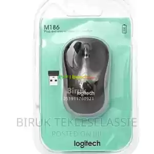 Logitech M186 Wireless Mouse With USB Receiver in Ethiopia