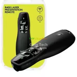Logitech R400 Wireless Presenter with Red Laser Pointer - 15m Range, Plug-and-Play Remote in Ethiopia