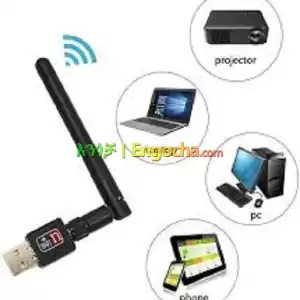 Mini USB WiFi Adapter 600Mbps with Antenna – 802.11NGB Price in Ethiopia