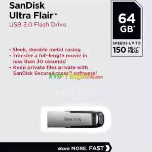 NIKON SanDisk Ultra Flair 64GB Flash Price in Ethiopia