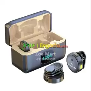 Q8 Wireless Lavalier Mic Dual Magnetic Clip-On with Display Price in Ethiopia