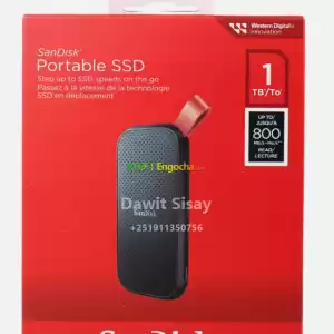 SanDisk Portable SSD 1TB USB-C, USB 3.2, Gen 2 800MB/s in Ethiopia