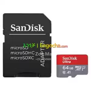 SanDisk Ultra microSDHC UHS-I Card with Adapter 64GB Price in Ethiopia