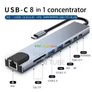 Type C Hdmi 8 in 1 Adapter Price in Ethiopia