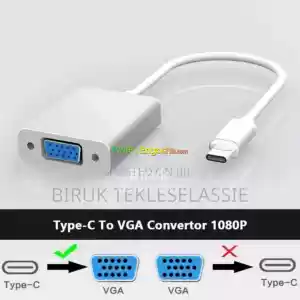 Type C to VGA Converter Price in Ethiopia