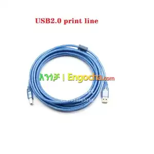 USB 2.0 Printer Cable – Hi-Speed 1.8m Computer Accessory Price in Ethiopia