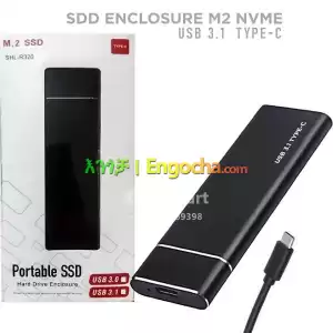 USB 3.1 to M.2 NGFF SSD Enclosure Type C Adapter Case Price in Ethiopia