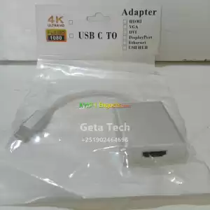 USB-C to HDMI Adapter, 4K Ultra HD & 1080p Full HD Converter for MacBook Pro/Air, Laptops Price in Ethiopia