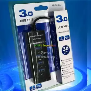 USB HUB 4 Port USB 3.0 Hi-Speed Splitter in Ethiopia