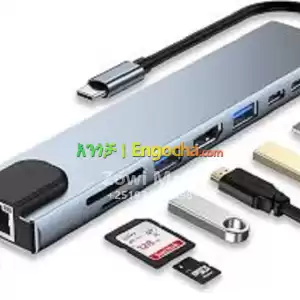 USB Type-C to HDTV 8-in-1 Hub (No VGA) Price in Ethiopia