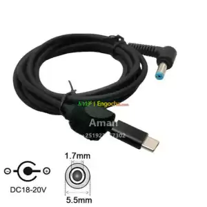 laptop charger Type C to DC 3.0x1.1 3.0*1.1mm Price in Ethiopia