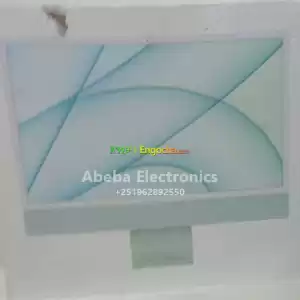 Brand NewiMac with Apple M1 ChipProduction Year 202124-inch 16:9 widescreenRetina 4.5k LE Price in Ethiopia