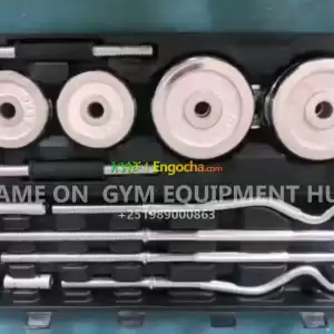 NEW 50 AND 55KGS ADJUSTABLE DUMBBELL AND BARBELLS Price in Ethiopia