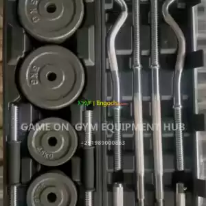 NEW ADJUSTABLE DUMBBELL AND BARBELLS 50 KGS Price in Ethiopia
