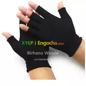 warm and cozy men's stylish half-fingered knitted gloves - Ideal for fishing, driving, and in Ethiopia