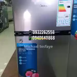 MIDEA 90L REFERIGERATORMINI DUAL DOORA+ RATEDFREZER BOXSTYLISH DESIGN Price in Ethiopia
