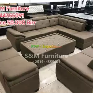 B Style Sofa design with table Price in Ethiopia
