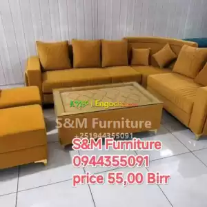 B Style Sofa design with table Price in Ethiopia