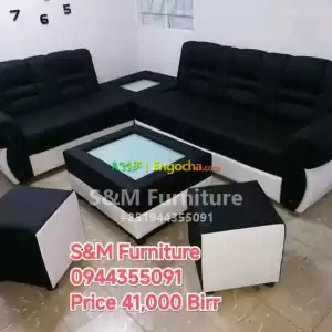 B Style Sofa design with table Price in Ethiopia