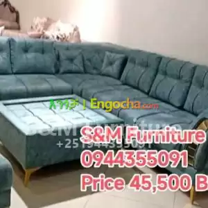 B Style Sofa design with table Price in Ethiopia