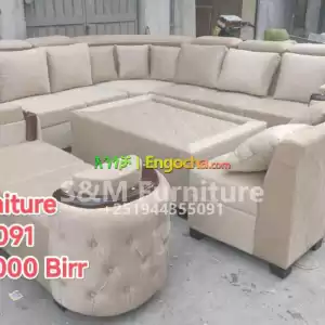 B Style Sofa with table design Price in Ethiopia