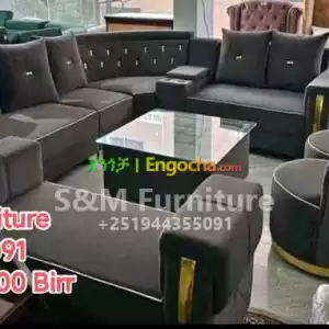 S&M Crate Sofa design with table Price in Ethiopia