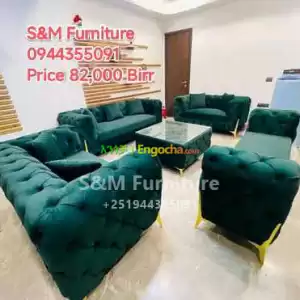 S&M Crate Sofa with table in Ethiopia