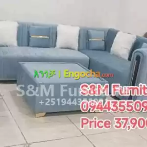 S&M Sofa Design with table in Ethiopia
