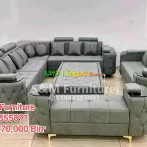 S&M Sofa design with table Price in Ethiopia