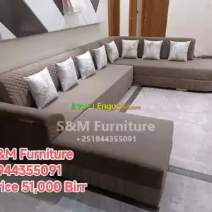 U Shaped Sofa design Price in Ethiopia