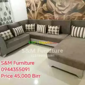 U Shaped Style Sofa Design Price in Ethiopia