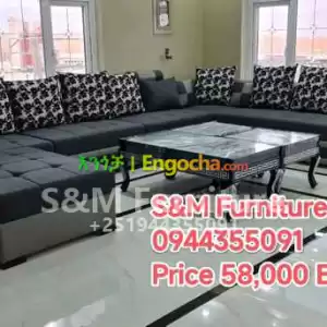 U Shaped sofa set design Price in Ethiopia
