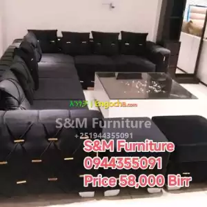 U shaped Sofa design Price in Ethiopia
