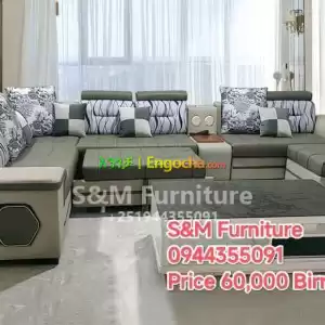 U shaped Sofa with table Price in Ethiopia