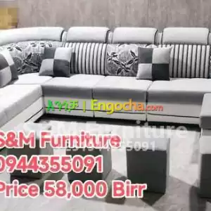 U shaped Sofa with table Price in Ethiopia