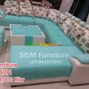U shaped Sofa with table Price in Ethiopia
