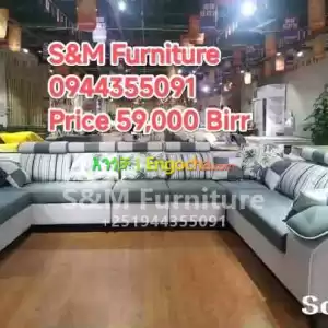U shaped Sofa with table in Ethiopia