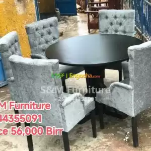 circle Style Dining table 5 person design Price in Ethiopia