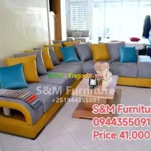 normal L shape Sofa in Ethiopia