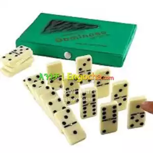 Double 6 Six Dominoes With Box Traditional Standard Set of 28 in Ethiopia