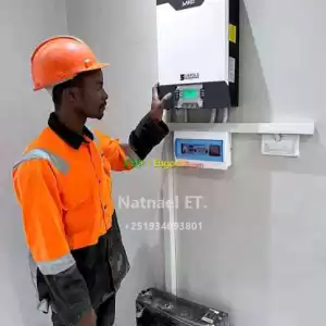 Hybrid Inverter and Lithium-ion battery (Gpower solar energy) in Ethiopia