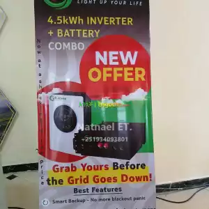 Hybrid Power Back-Up (Inverter & Lithium-ion battery) Price in Ethiopia